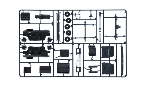 Italeri Ford Transit "Italeri" plastic model kit 3975 delivering authentic commercial vehicle detailing, quality construction and collector appeal
