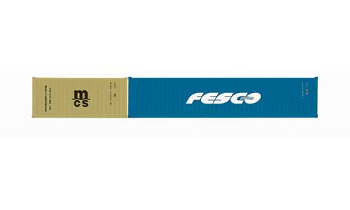 Hornby MSC & Fesco, Container Pack, 1 x 20’ and 1 x 40’ Containers - Era 11 R60043