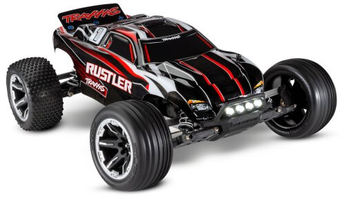 Traxxas Rustler 2WD Stadium Truck With LED Lights 37054-61RBK