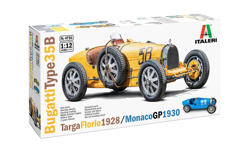 Italeri 4716 1/12 Bugatti Type 35B - Targa Florio '28 / Monaco GP '30 Plastic Model Kit