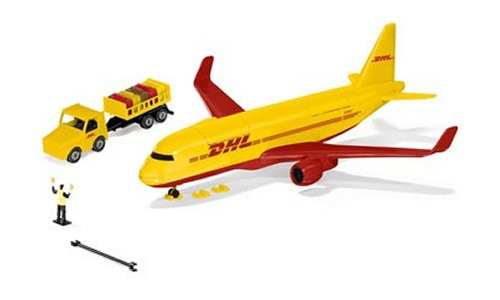 Siku 1702 DHL Cargo Aircraft With Accessories