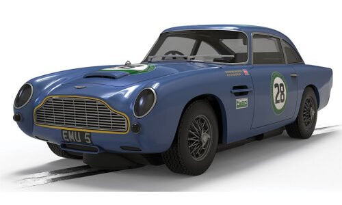 Scalextric Aston Martin DB5 - Blue / Yellow - Historic GT Racing C4599