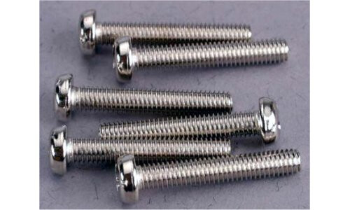 Traxxas 3x18mm Roundhead Machine Srews 6 pcs 2565