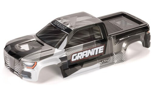 Arrma Granite Clipless Painted Decaled Trimmed Body, Gun Metal ARA-1623