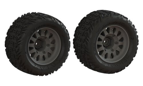 Arrma dBoots 'Katar' Tire Set Glued 2pcs ARA-1553