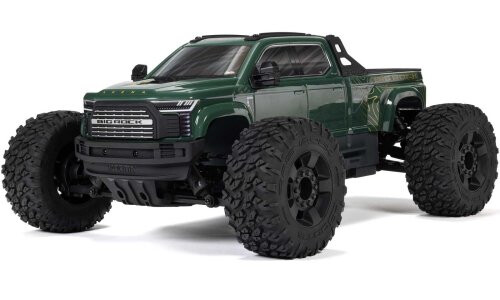 Arrma Big Rock 223S DSC 4X4 RC Monster Truck, Green ARA4312V4T2
