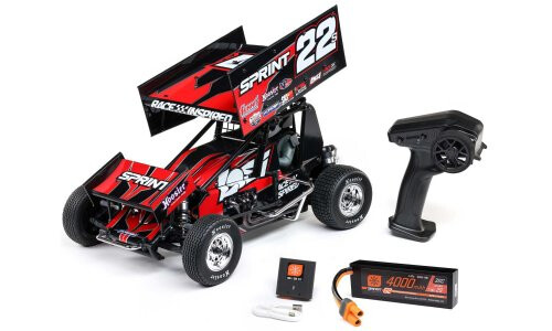 Losi 22S Sprint Car, 1/10 2WD, RTR With Battery and Charger, Red LOS-2359