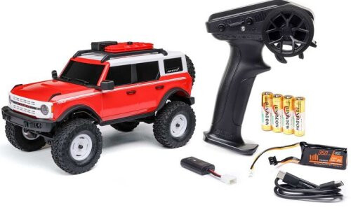 Axial 1/24 SCX24 Ford Bronco Heritage Edition 4X4 RTR Brushed Rock Crawler,Red AXI00006V2T6