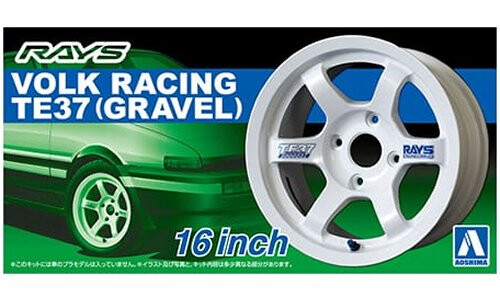 Aoshima Volk Racing TE37 16 Inch Wheel Set A005250