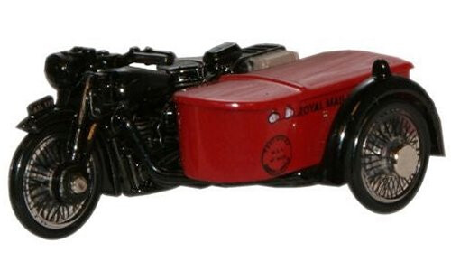 Oxford Diecast Royal Mail Motorcycle _Sidecar 76BSA003