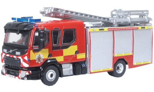 Oxford Diecast Greater Manchester F & R Service Volvo FL Emergency One Pump 76VEO003