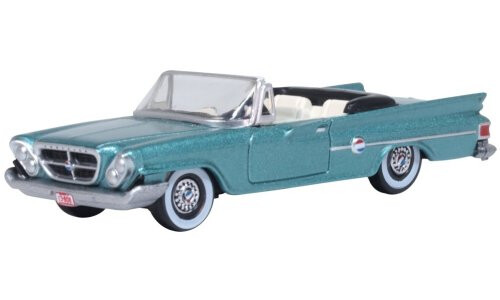 Oxford Diecast 1961 Chrysler 300 Convertible (open) Tahitian Turquoise 87CC61005