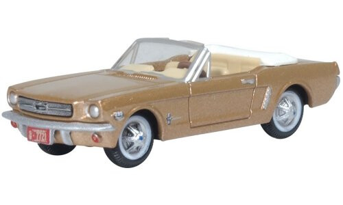 Oxford Diecast 1965 Ford Mustang Convertible Prairie Bronze 87MU65007