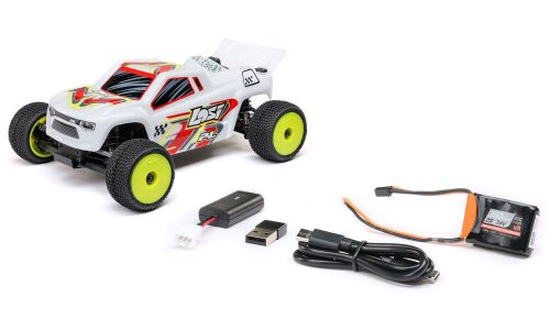 Losi 1/28 Micro-T 2S 2WD RTR Stadium Truck, White LOS-1392T1