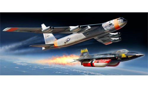 Revell 03793 NB-52 & X-15 1:72 scale Platinum Edition model kit with PE parts, authentic decals, and detailed surface textures