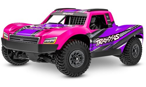 Traxxas Mini Slash Pink Edition – 1/16 4WD brushless short course truck with clipless body and LiPo power