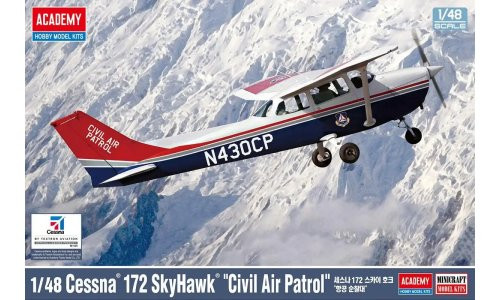 Academy 1/48 Cessna® 172 Skyhawk® "Civil Air Patrol" Plastic Model Kit 12367