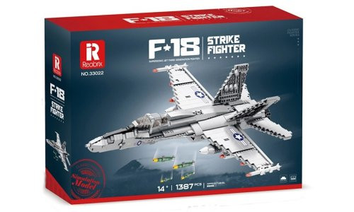 Reobrix F-18 Hornet Strike Fighter Brick Model Kit 33022