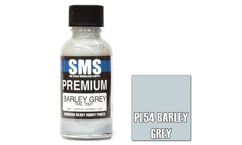 SMS PL54 Premium Barley Grey 30ml Lacquer Model Paint for airbrushing at MAS Hobbies Perth