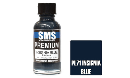 SMS PL71 Premium Insignia Blue 30ml Lacquer Model Paint for airbrushing at MAS Hobbies Perth
