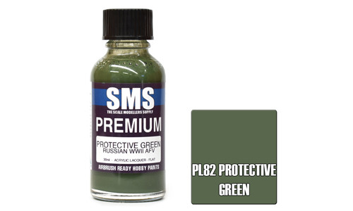 SMS PL82 Premium Protective Green 30ml Lacquer Model Paint for airbrushing at MAS Hobbies Perth