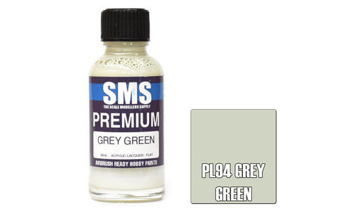 SMS PL94 Premium Grey Green 30ml Lacquer Model Paint for airbrushing at MAS Hobbies Perth