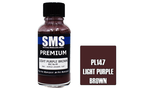 SMS PL147 Premium Light Purple Brown 30ml Lacquer Model Paint for airbrushing at MAS Hobbies Perth