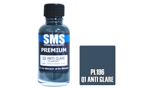 SMS PL196 Premium Q1 Anti Glare 30ml Lacquer Model Paint for airbrushing at MAS Hobbies Perth