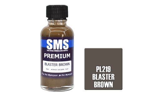 SMS PL219 Premium Blaster Brown 30ml Lacquer Model Paint for airbrushing at MAS Hobbies Perth