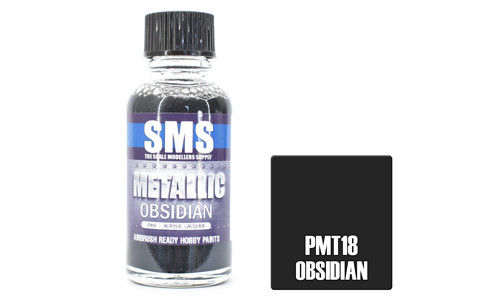 SMS PMT18 Metallic Obsidian 30ml Lacquer Model Paint for airbrushing at MAS Hobbies Perth