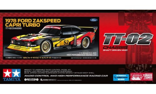 Tamiya 1/10 RC 1978 Ford Zakspeed Capri Turbo TT-02 47526