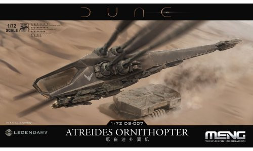 Meng 1/72 Dune Atreides Ornithopter Plastic Model Kit DS-007