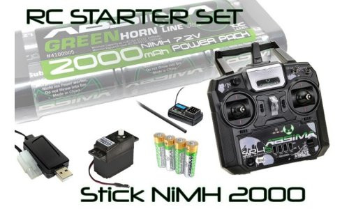 Absima RC Starter Set "Stick NiMH 2000" AB2200013