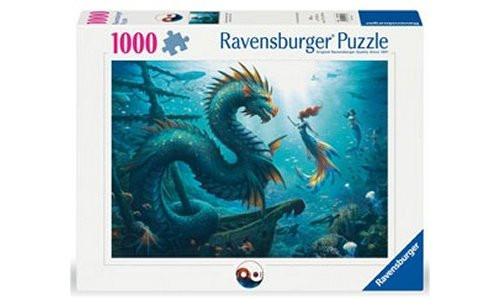 Ravensburger RB01434-8 Dragon Mermaid and Turtles Puzzle 1000 Pieces