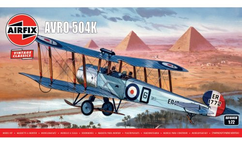 Airfix 1/72 Avro 504K A01085V Plastic Model Kit