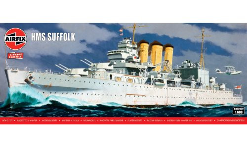 Airfix A03203V HMS Suffolk 1/600 Plastic Model Kit