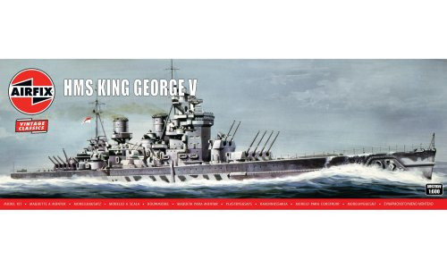 Airfix 1/600 HMS King George V A06205V Plastic Battleship Model Kit