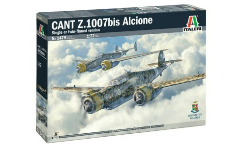 Italeri 1/72 CANT Z.1007bis Alcione 1479 Plastic Aircraft Model Kit