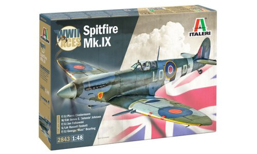 Italeri 1/48 Spitfire Mk. IX Aces 2843 Plastic Aircraft Model Kit