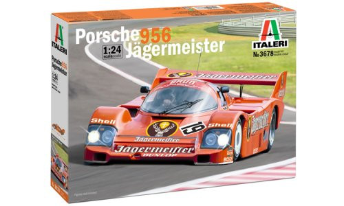 Italeri 1/24 Porsche 956 Jägermeister 3678 Plastic Car Model Kit