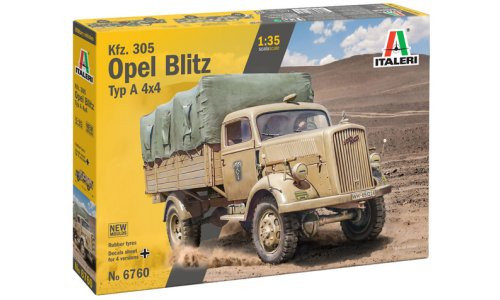 Italeri 1/35 Kfz.305 Opel Blitz Typ A 4x4 6760 Plastic Military Vehicle Model Kit