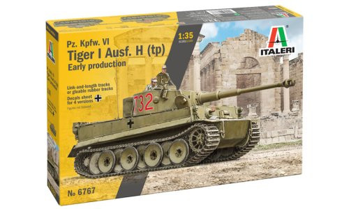 Italeri 1/35 Pz. Kpfw VI Tiger I Ausf. H (tp) 6767 Plastic Tank Model Kit