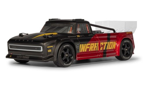 Arrma ARA4315V4T2 INFRACTION 223S DSC 4X4 RTR Brushless All-Road Street Bash Truck, Black/Red 1/8