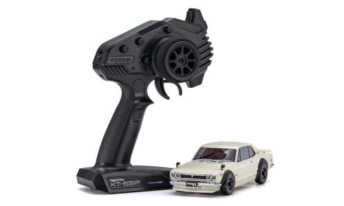Kyosho 32636W Mini-Z AWD MA-020 ReadySet Nissan Skyline 2000GT-R KPGC10 White