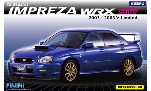 Fujimi FUJ03940 Impreza WRX STI/2003 V-Limited With Window Masking Seal (ID-103) 1/24 Plastic Model Kit