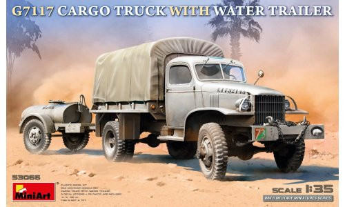 MiniArt 53066 G7117 Cargo Truck With Water Trailer 1/35 Plastic Model Kit
