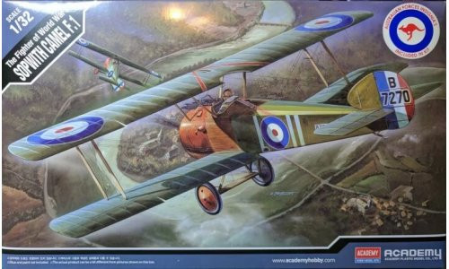 Academy 12109 Sopwith Camel F-1 (Aus Decals) 1/32 Plastic Model Kit