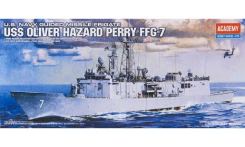 Academy 1/350 USS Oliver Hazard Perry FFG-7 (Aus Decals) 14102 Plastic Model Kit