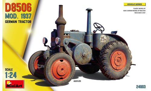 MiniArt 24003 German Tractor D8506 Mod. 1937 1/24 Plastic Model Kit