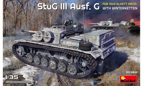 MiniArt 35362 StuG III Ausf. G Feb 1943 Alkett Prod. With Winterketten 1/35 Plastic Model Kit